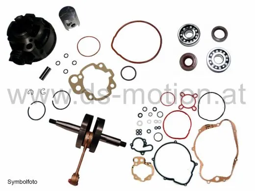 Motorreparatursatz AM6 Motor, Standard 50 ccm, DS Racing, Aprilia -2005, Beta, HRD, Generic Trigger, Keeway, Malaguti, MBK, Motorhispania, Peugeot, Ride, Rieju, Yamaha