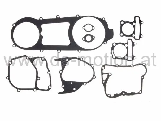 Motordichtsatz GY6, langer Motor (Riemen 835 mm) Kopfdichtung nur für 125 ccm, 152QMI, 153QMI, 150 ccm, 157QMJ, 158QMJ, Baotian, Kreidler, Tauris, Sym