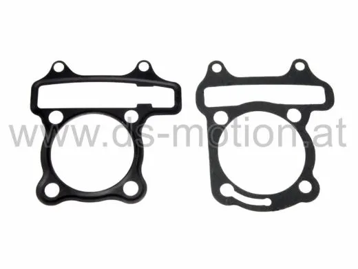 Dichtsatz für Zylinderkopf GY6 150 ccm, AC, 4T, Kolbendurchmesser 57,4 mm, Baotian, Kreidler, Sym, Tauris
