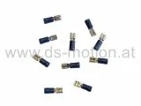 Flachsteckhülse 4,8 mm, blau, 10 Stück