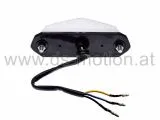 Rücklicht weiß mit 8 LED, universal, Aprilia, CPI, Derbi, Gilera, MH, Rieju, 3 Rundstecker