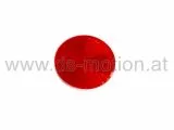 Rückstrahler rot, 55 mm, selbstklebend, weiße Grundplatte