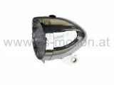 Scheinwerfer chrom, 3 LED, mit Batterien, Retro Design, Ein/Aus Schalter
