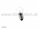 Lampe 6V 0,6W, Schraubsockel E10
