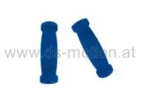 Griffe 130 mm, blau, Schaumstoff, mit Endkappen, per Paar