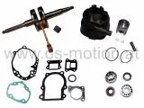 Motorreparatursatz Minarelli Motor 50ccm, LC, liegender Zylinder, KB 10 mm, Aprilia LC, Benelli LC, Beta Ark, Malaguti LC, MBK Nitro LC, Yamaha Aerox