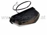 Rücklicht getönt mit 10 LED, universal, Aprilia, CPI, Derbi, Gilera, MH, Rieju, 3 Rundstecker