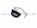 Kennzeichenbeleuchtung, 4 LED, schwarz, universal, E-Prüfzeichen