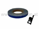 Felgenrandaufkleber 7 mm, blau, reflektierend, DS RACING, inklusive Montagehilfe, ausreichend für 2 Felgen mit 17