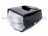 Scheinwerfer schwarz, eckig, mit Schalter, Puch Maxi