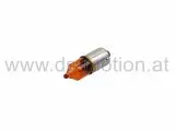 Lampe 12V 6W BAZ9S orange, Stifte versetzt, Halogen HY6W