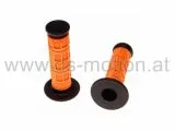 Gummigriffe 120 mm, schwarz/orange, Waffeloptik