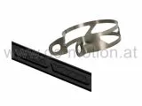 Auspuffschelle mit Schalldämfergummi Voca D=60 mm für Endschalldämpfer