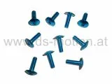 Verkleidungsschrauben Aluminium M6x20 blau universal 10 Stk.