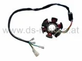 Zündplatte, Stator 6 polig, Derbi Senda EBE, D50B Motor, auch für AM6 passend, neue Ausführung mit Doppelrundstecker, Aprilia, Beta, Derbi, Generic, Gilera, HRD, Keeway, Malaguti, MBK, MH, Peugeot, Rieju, Yamaha