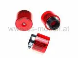 Luftfilter Racing High Performance Ø = 38 mm, rot Agrylglasabdeckung, gerade