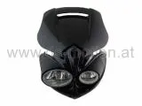 Scheinwerfermaske mit Scheinwerfer schwarz universal EC geprüft, Halogenlampe H3, 12V, 55W, Top - Licht !