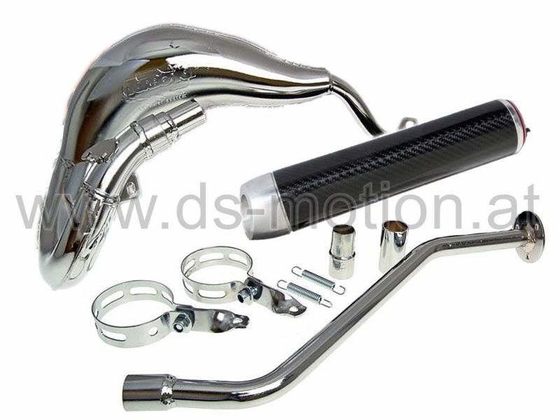 Auspuff Turbo Kit Chrom Endampfer Carbon Explorer Sniper Generic Trigger Ksr Moto Tr Keeway Tx X Ray Ride Mrs Mrx Thorn