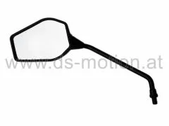 Spiegel links, Gewinde M10, carbon, universal