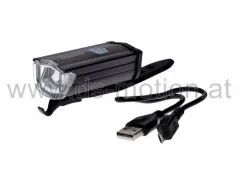 Scheinwerfer LED, Lithiumakku, Aluminiumgehäuse, 200 Lumen, 3 Funktionen, USB Ladeanschluß