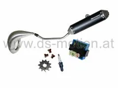 Tuning Kit DS RACING EVO Edelstahl für D50B Motor E4, Aprilia RX, SX, Derbi Senda R, SM