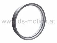 Felge 17x 2,50, Alu silber matt, 36 Speichen