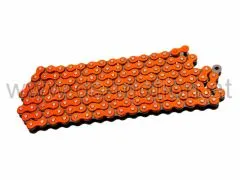 Kette 420H, 1/2x1/4, orange, 136 Glieder, verstärkt