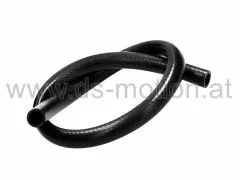Kühlerschlauch schwarz für Minarelli AM6 / Derbi EBE, D50B High Quality 19x26 mm, 1m, Voca Racing
