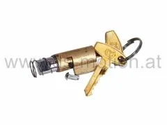 Schloßeinsatz mit 2 Schlüsseln mit Puch Prägung, 10 mm Ausführung, Puch Cobra, Daytona, Imola, Monza 4GP, XL